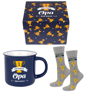 Set Socken + Tasse Beste Opa der Welt