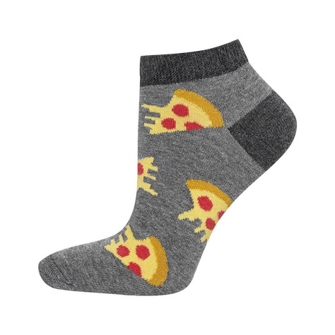 SOXO Set 2 Herren kurze Socken | Bier und Pizza Muster 