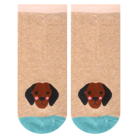 Set mit 5x Kurze Damensocken | Hundmotiv | SOXO