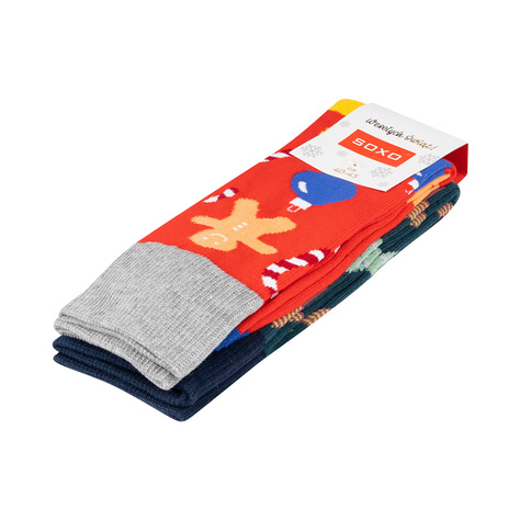 Set mit 2x  Herrensocken mit Weihnachtsmotiv | SOXO