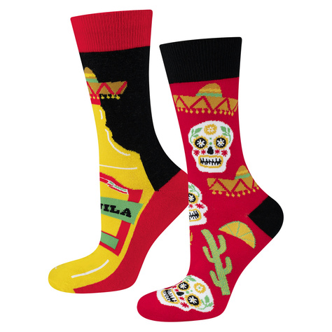 Set mit 2x bunten Herrensocken Hamburger + Tequila | SOXO