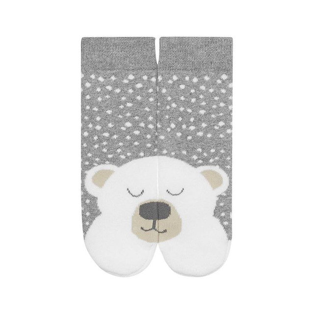 1 Paare von lustige Socken mit Bär warm Frottee | Babysocken | SOXO
