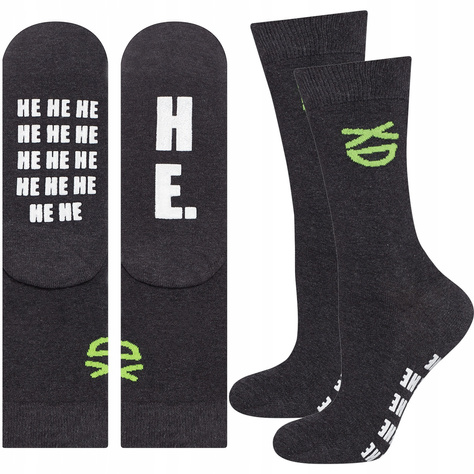 Damen lange Socken SOXO mit Untertiteln Baumwollen Geschenk 