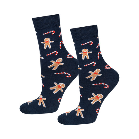 4 Paare von lustigen Socken mit Weihnachtsmotiv in einzigartiger Verpackung | Damensocken | SOXO