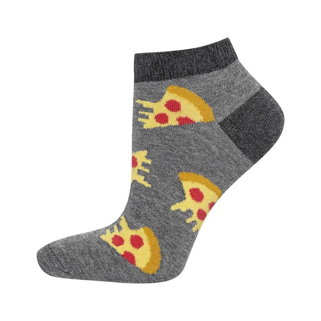 SOXO Set 2 Herren kurze Socken | Bier und Pizza Muster