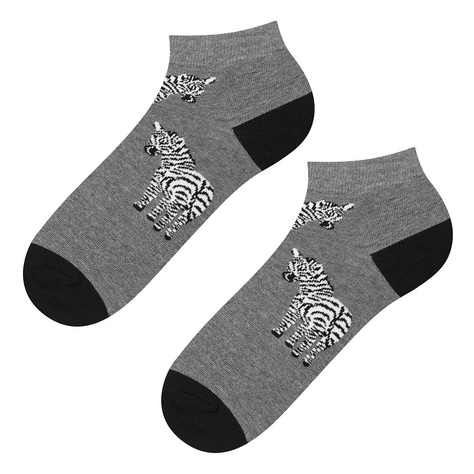 Bunte Herren Fußsocken SOXO GOOD STUFF Knöchellange komisch Zebra