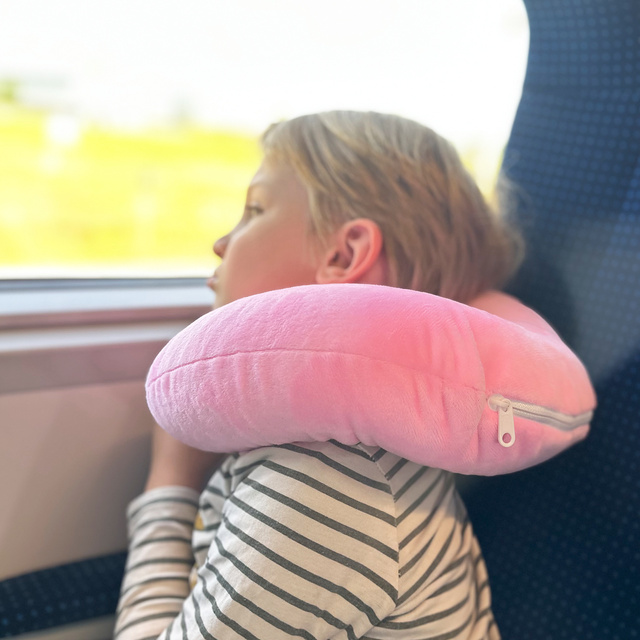 Reisekissen mit Einhorn-Motiv