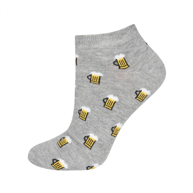 Set mit 2x bunten Kurze Herrensocken Bier + Eier  | SOXO