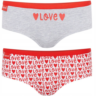 Höschen mit Valentinstag-Motiv 2er-Pack
