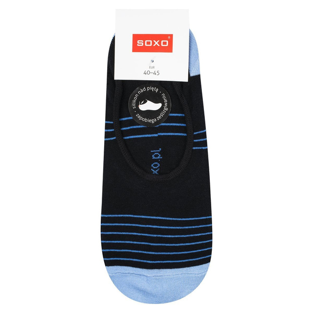 SOXO Herren Füßlinge | schwarze und blau, klassisch