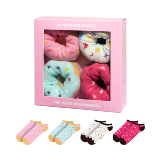 Kurze Socken mit Donut-Motiv 2er-Pack