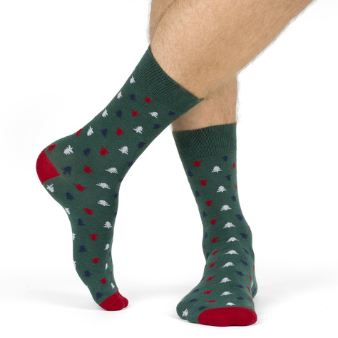 3 Paar von lustigen Socken mit Weihnachtenmotiv in einzigartiger Verpackung | Herrensocken | SOXO