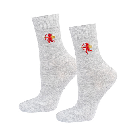 2 Paare von lustigen Socken für Valentinstag im einzigartiger Verpackung | Damen-/Herrensocken | SOXO