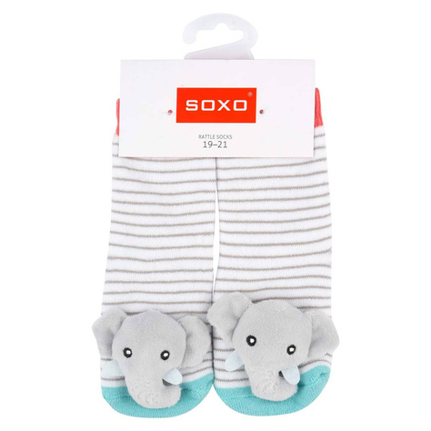 1 Paare von lustige Socken mit Rassel | Babysocken | SOXO