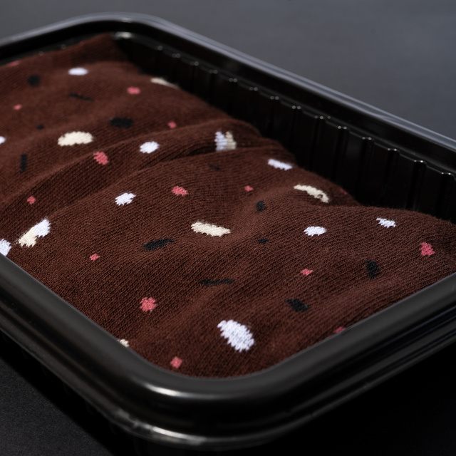 Socken mit Black Pudding-Motiv