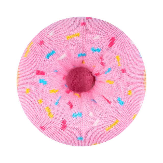 1 Paar von lustigen Socken mit Donutmotiv in einzigartiger Verpackung | Damensocken | SOXO