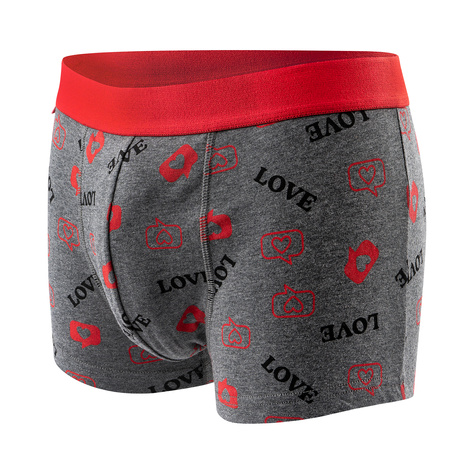 2 Paar von lustigen Boxershorts Geschenk für Valentinstag in einzigartiger Verpackung | SOXO