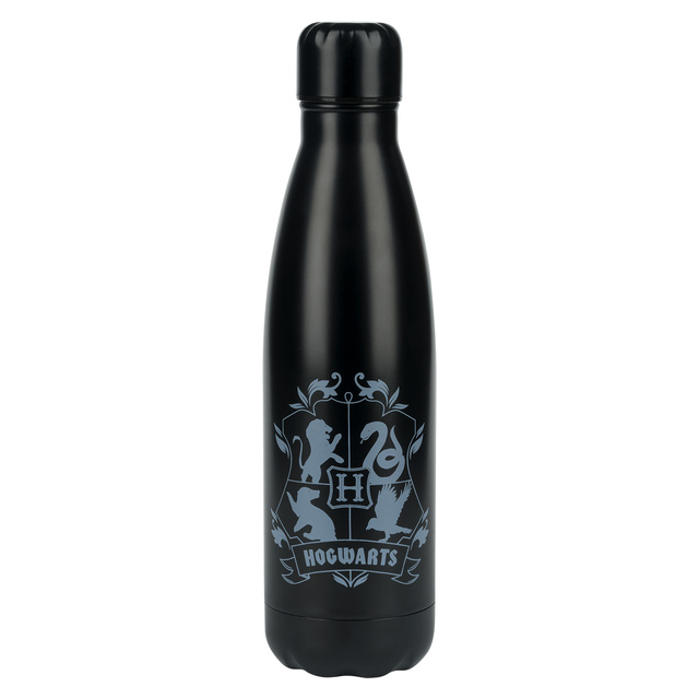 Thermosflasche aus Edelstahl 500mL Schwarz | langlebig und praktisch | Harry Potter | Hogwarts