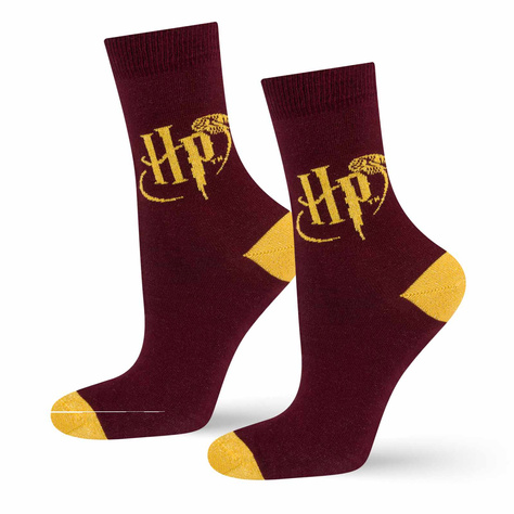 1 Paar von lustigen Socken mit Harry Potter motiv | Damensocken | SOXO