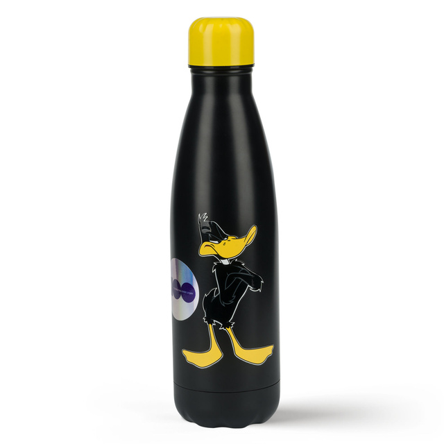 Thermosflasche aus Edelstahl 500mL Schwarz | langlebig und praktisch | Warner Bros | Daffy