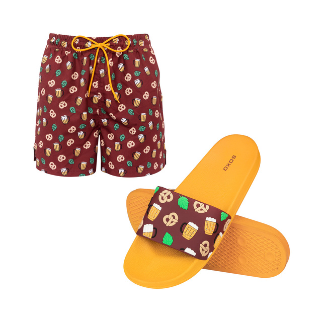Badehose + Flip-Flops Biermotiv