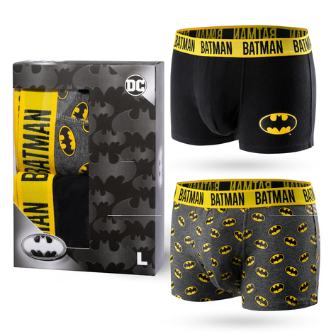 2 Paar von lustigen Boxershorts mit Batman motive in einzigartiger Verpackung | SOXO