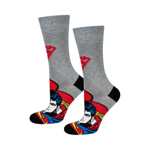 1 Paar von lustigen Socken mit Superman DC Comics | Herrensocken | SOXO