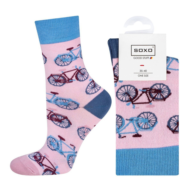 1 Paare von lustigen Socken mit Fahrrad | Damensocken | SOXO