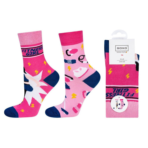 Set mit 2x Damensocken | Sportmotiv | SOXO