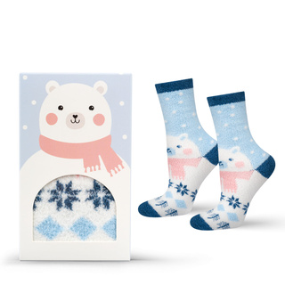 Socken mit Teddybär-Motiv