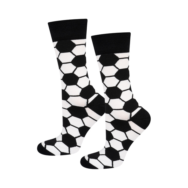 3 Paar von lustigen Socken mit Footballmotiv in einzigartiger Verpackung | Herrensocken | SOXO