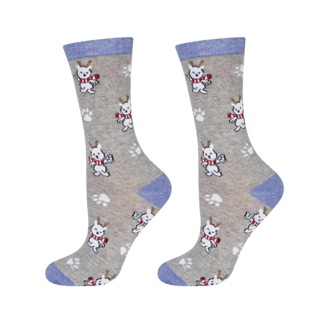 Bunte Damen Socken SOXO GOOD STUFF Lustige Hund