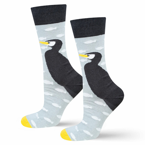 1 Paar von lustige Socken mit Vogel  | Herrensocken | SOXO