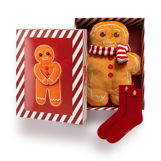 Wärmflasche mit Lebkuchen Bezug 1 L + Socken
