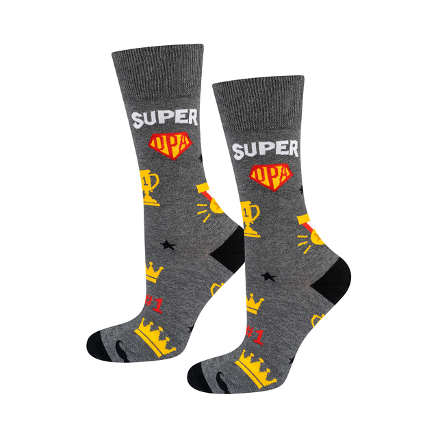 1 Paar von lustigen Socken für Opa in einzigartiger Verpackung | Herrensocken | ein Geschenk für Opa von soxo