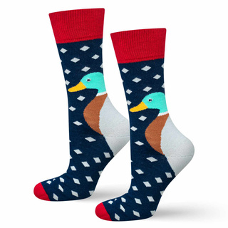 Socken mit Enten-Motiv