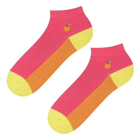 SOXO bunte Damen kurze Socken | rosa