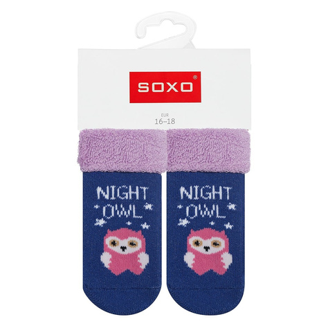 1 Paare von lustige Socken mit Eule  | Babysocken | SOXO