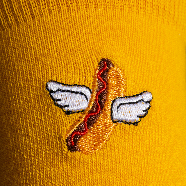 Socken mit Hot Dog-Motiv 2er-Pack