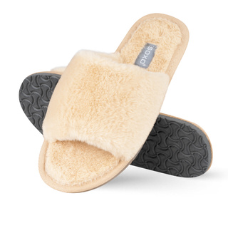 Damen-Hausschuhe Beige