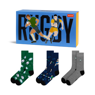 Socken mit Rugby-Motiv 3er-Pack