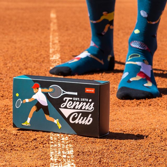 Socken mit Tennis-Motiv 3er-Pack