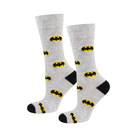 Set mit 1x Herrensocken + 1x Hausschuhe | Batman DC COMICS | SOXO