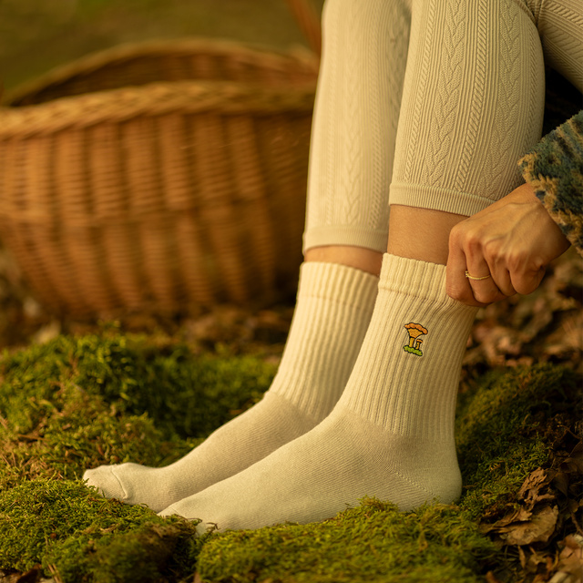 Socken mit Pilz-Motiv 4er-Pack