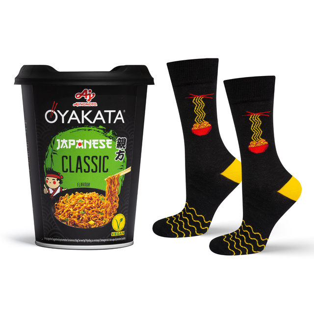 Socken mit Oyakata Classic-Motiv in Tasse