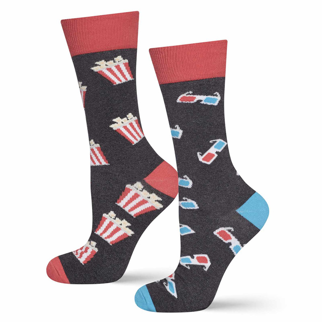 Socken mit Kino-Motiv