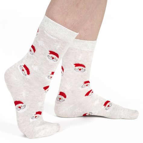 4 Paar von lustigen Socken mit Weihnachtsmotiv in einzigartiger Verpackung | Damensocken | SOXO