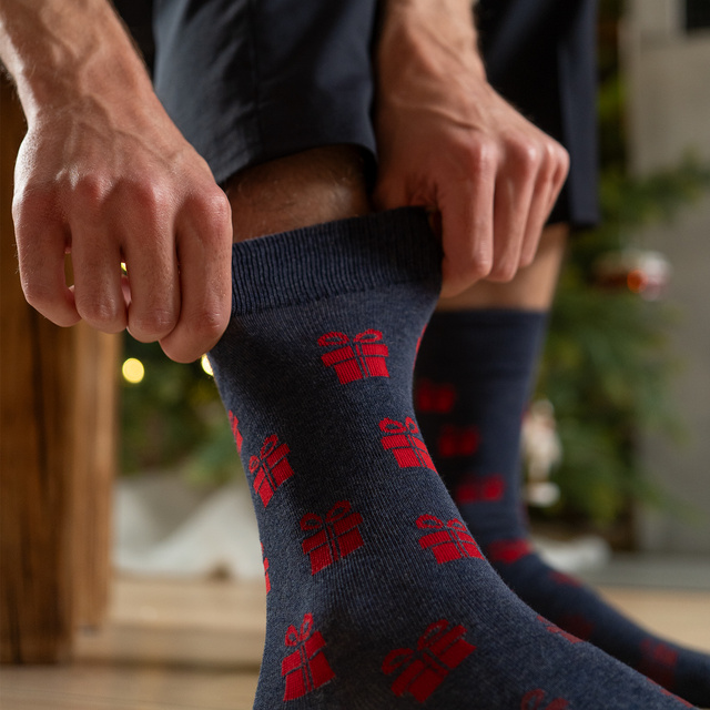 Socken mit Weihnachts-Motiv 3er-Pack