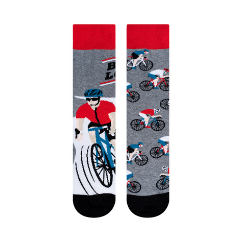 1 Paar von lustigen Socken mit Fahrradmotiv| Herrensocken | SOXO