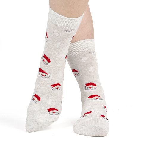 4 Paar von lustigen Socken mit Weihnachtsmotiv in einzigartiger Verpackung | Damensocken | SOXO